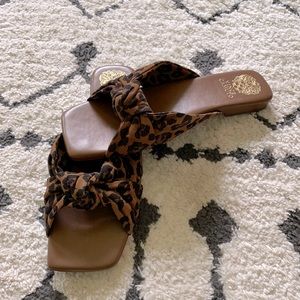 Vince Camuto Leopard Slides